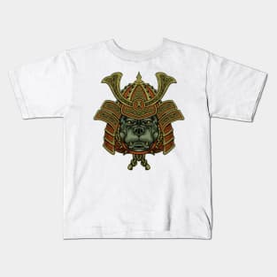 pitbull ronin samurai Kids T-Shirt